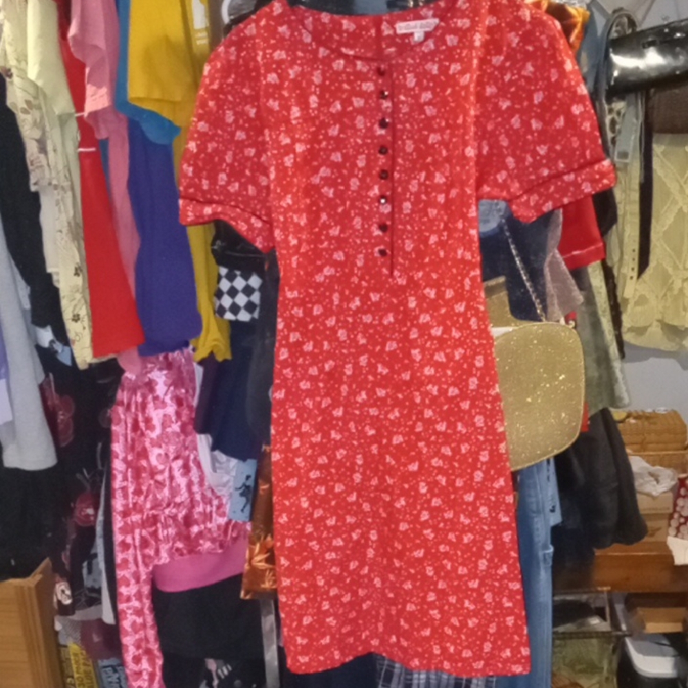 Romantiv Red Ans Pink Baby Doll Dress